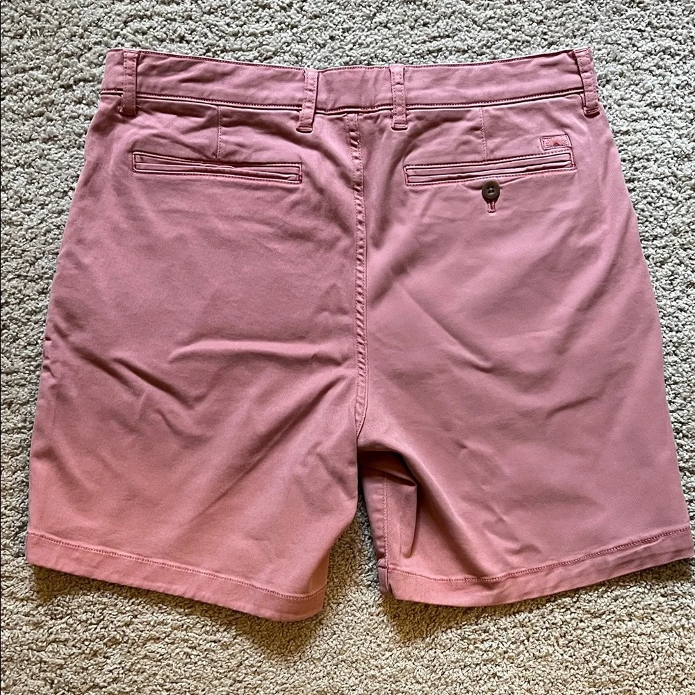 Faherty Dusty Rose Men's Flat Front Shorts